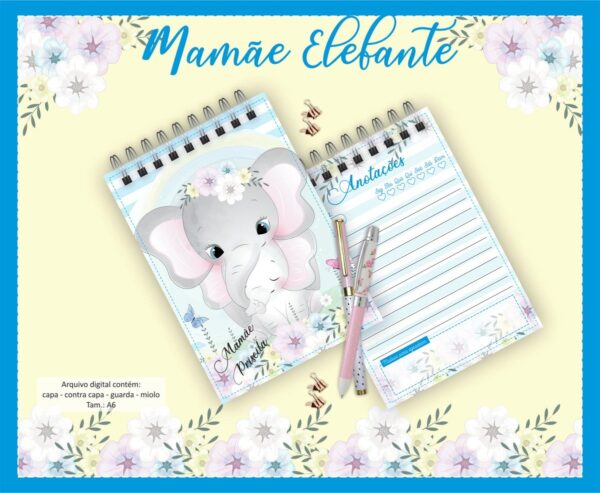Bloquinho Mamãe Elefante - Arquivo Digital