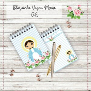 bloquinho virgem maria papelaria digital