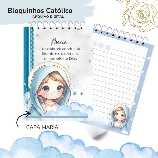 Bloquinhos Catolicos A6 - Png e pdf - Imagem 2
