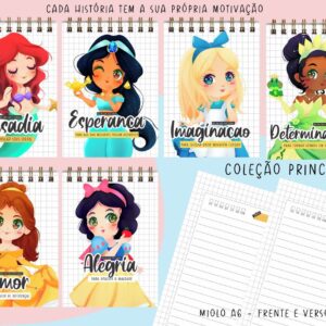 Bloquinhos Princesas - Arquivo Digital