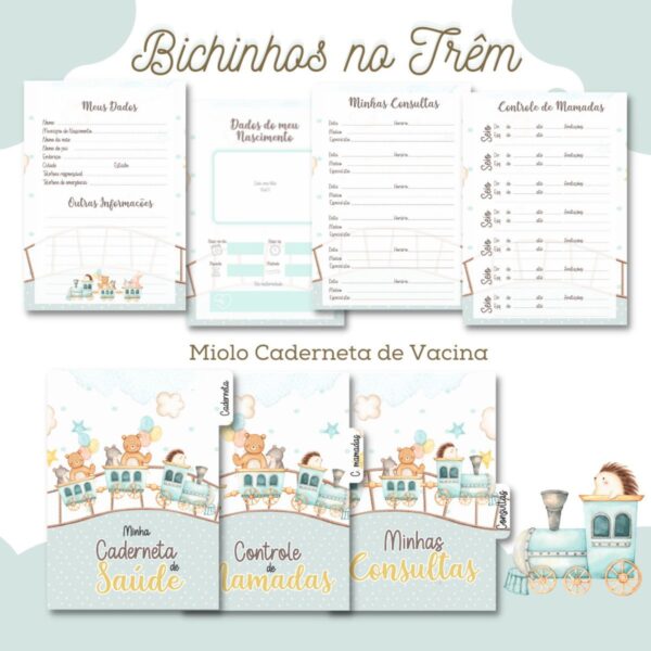Caderneta de Saúde Bichinhos no Trem - Arquivo Digital - Imagem 2