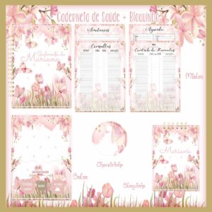 caderneta de saude bloquinho jardim das borboletas registros