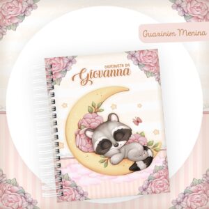 caderneta de saude guaxinim menina arquivo digital guaxinim menina