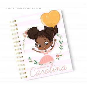 caderneta de saude menina negra balao arquivo digital recem nascido 2