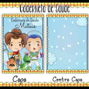 caderneta de saude toy story arquivo digital bebe