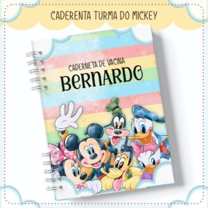 caderneta de saude turma do mickey arquivo digital lembrancas