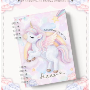 caderneta de saude unicornio candy arquivo digital bebe