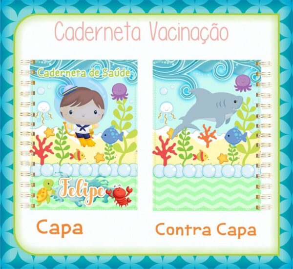 Caderneta de Saúde  Vacinação Fundo do Mar- Arquivo Digital