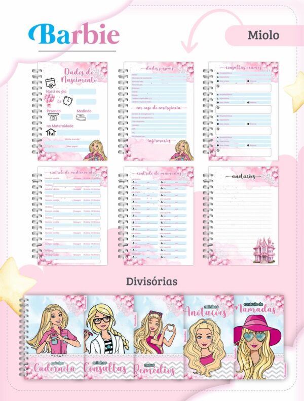 Caderneta de Vacina Barbie - Arquivo Digital