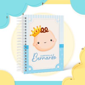 caderneta de vacina bebe principe arquivo digital papelaria personalizada 1