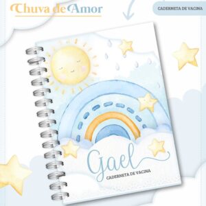 Caderneta de Vacina Chuva de Amor Azul - Arquivo Digital