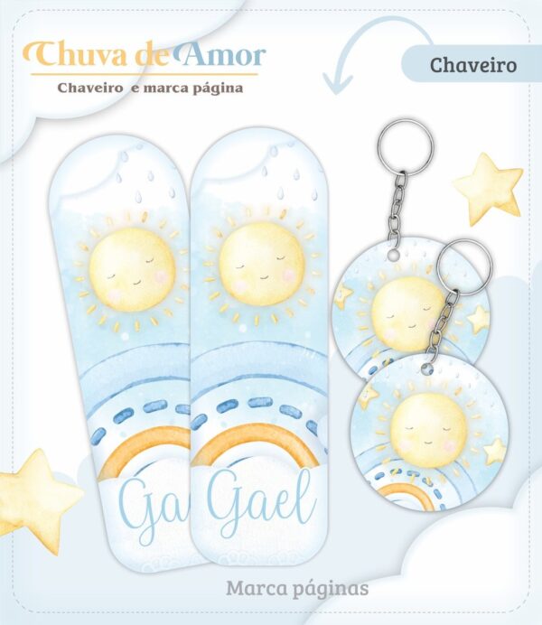 Caderneta de Vacina Chuva de Amor Azul - Arquivo Digital
