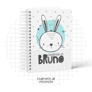 caderneta de vacina coelho escandinavo arquivo digital papelaria personalizada 1
