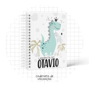 caderneta de vacina dino baby arquivo digital papel e cia 1