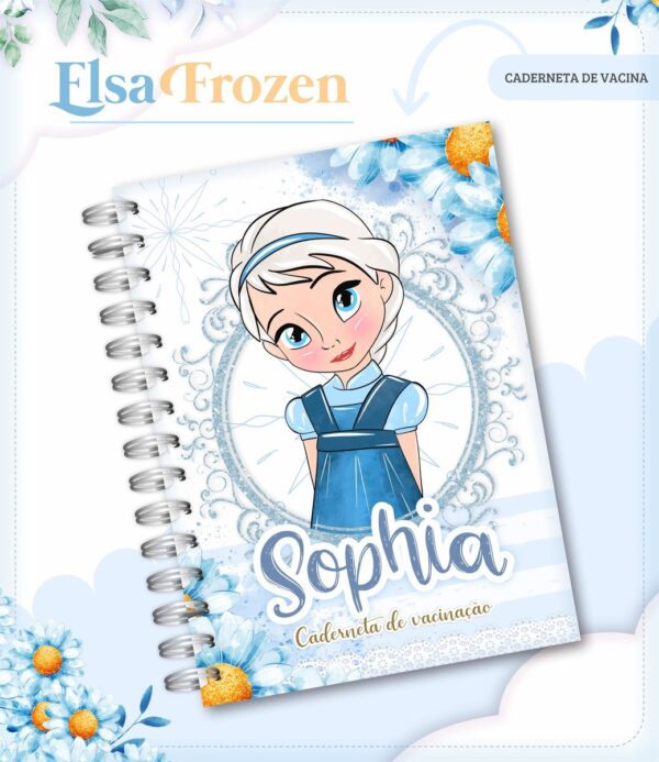 Caderneta de Vacina Elsa Frozen - Arquivo Digital