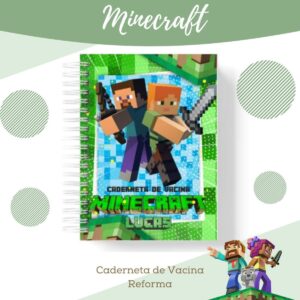 caderneta de vacina minicreft arquivo digital papelaria digital