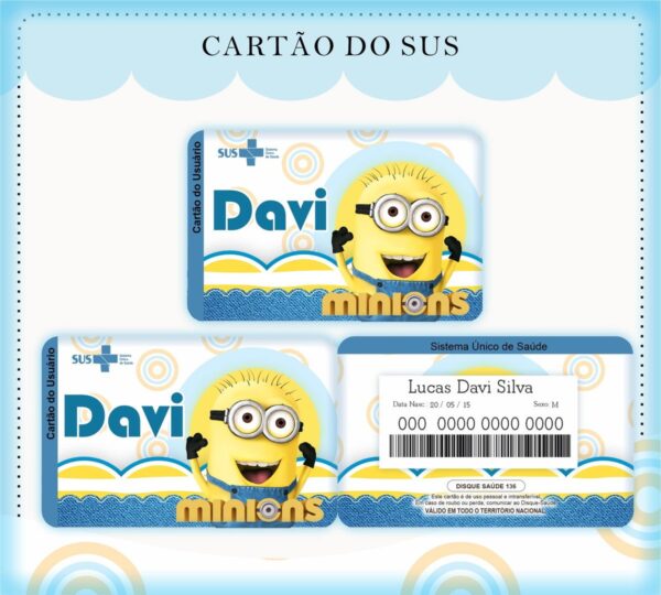 Caderneta de Vacina Minions - Arquivo Digital