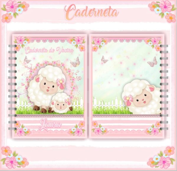 Caderneta de Vacina Ovelhinha Rosa - Arquivo Digital