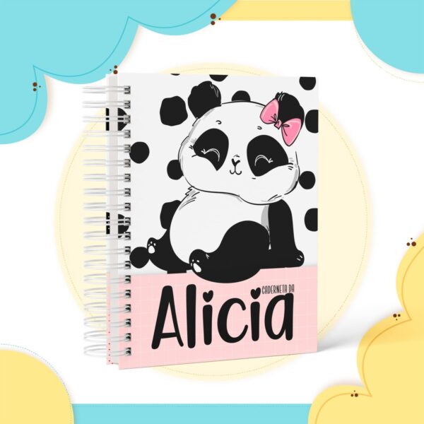 Caderneta de Vacina Panda Menina - Arquivo Digital