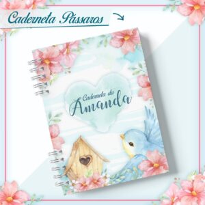 Caderneta de Vacina Passarinho Aquarela - Arquivo Digital