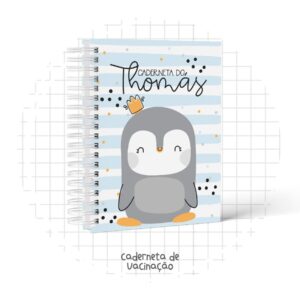 caderneta de vacina pinguim arquivo digital infantil