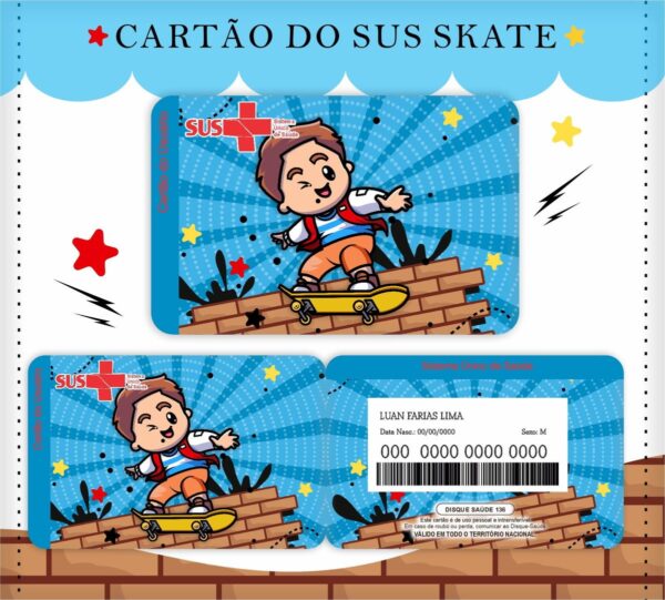 Caderneta de Vacina Skate - Arquivo Digital