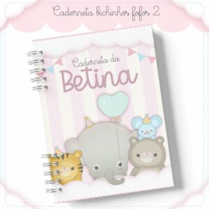 Caderneta De Vacinação Bichinhos Fofos - Arquivo Digital