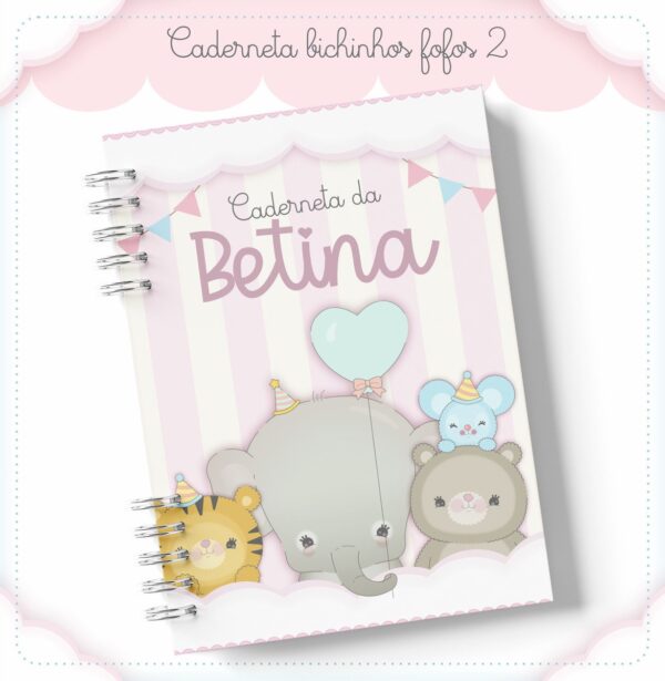 Caderneta De Vacinação Bichinhos Fofos - Arquivo Digital