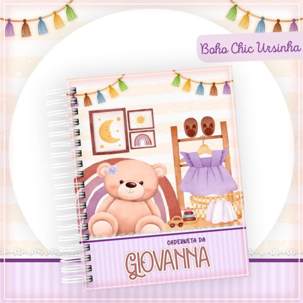 Caderneta de Vacinação Boho Chic Menina - Arquivo Digital