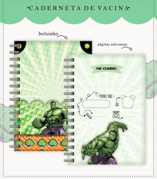Caderneta De Vacinação Hulk - Arquivo Digital