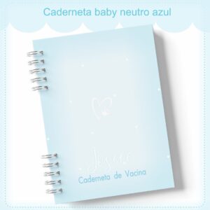 Caderneta de Vacinação Neutro Azul - Arquivo Digital