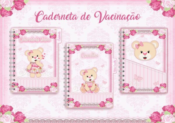 Caderneta de Vacinação Ursinha Rosa - Arquivo Digital