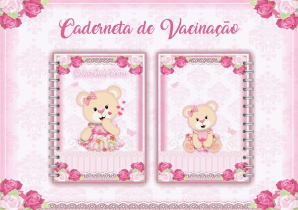 Caderneta de Vacinação Ursinha Rosa - Arquivo Digital - Imagem 2