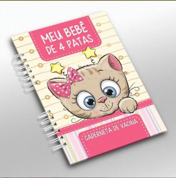 Caderneta Vacina e Registros Momentos - Cat Fêmea 2