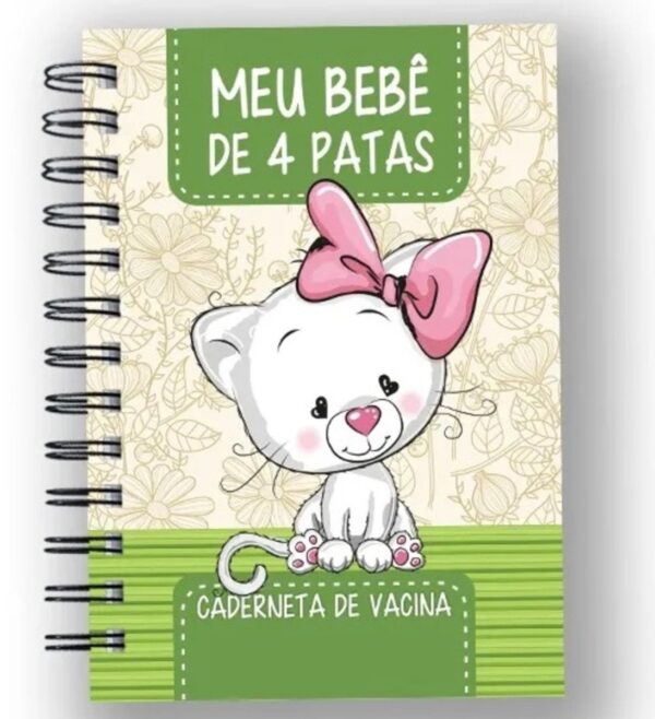Caderneta Vacina e Registros Momentos - Cat Fêmea 4