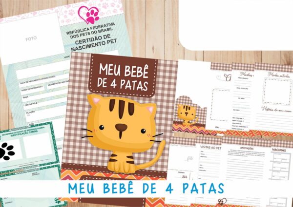 Caderneta Vacina e Registros Momentos - Cat Macho 5 - Imagem 2