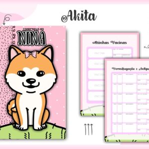 Caderneta Vacina Pet Akita - Arquivo Digital