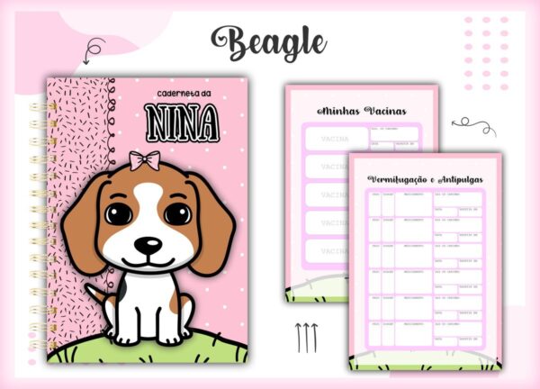 Caderneta Vacina Pet Beagle - Arquivo Digital
