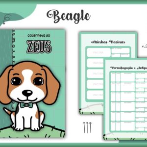 caderneta vacina pet beagle macho arquivo digital carteira vacinacao pet
