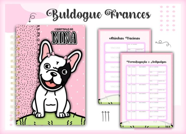 Caderneta Vacina Pet Buldogue Frances - Arquivo Digital