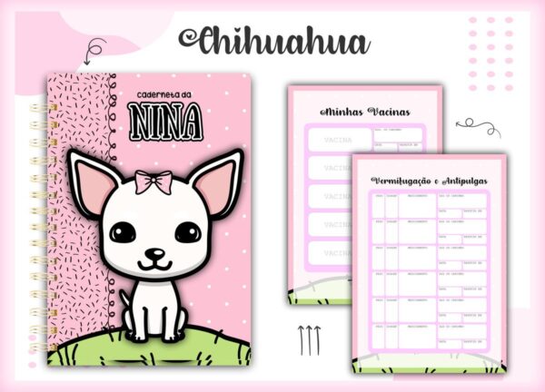 Caderneta Vacina Pet Chihuahua - Arquivo Digital