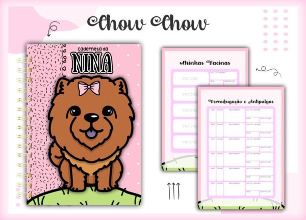 Caderneta Vacina Pet Chow Chow - Arquivo Digital