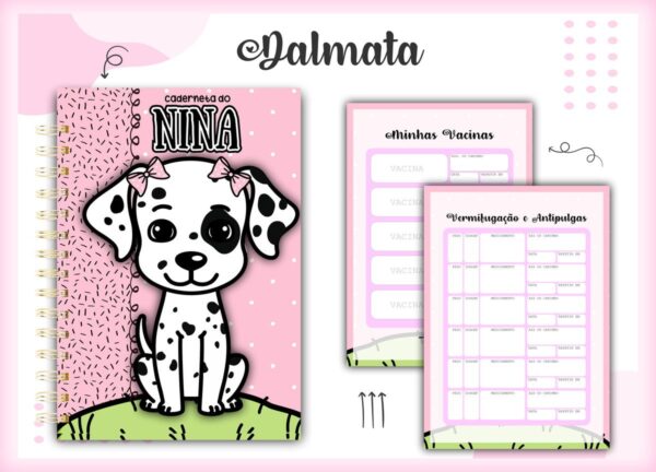 Caderneta Vacina Pet Dalmata - Arquivo Digital