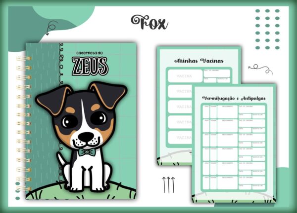 Caderneta Vacina Pet Fox Macho - Arquivo Digital