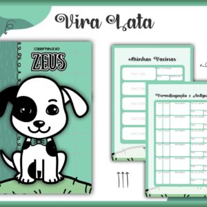 Caderneta Vacina Pet P/B Macho -Arquivo Digital
