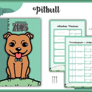 caderneta vacina pet pitbull macho arquivo digital informacoes