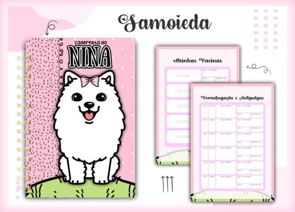 Caderneta Vacina Pet Samoieda - Arquivo Digital