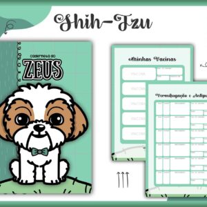 caderneta vacina pet shihtzu macho arquivo digital miolo digital
