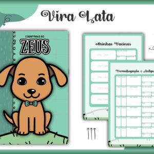 caderneta vacina pet vira lata macho arquivo digital carteira vacinacao pet