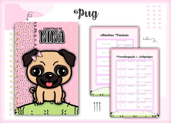 Caderneta Vacina Pug - Arquivo Digital
